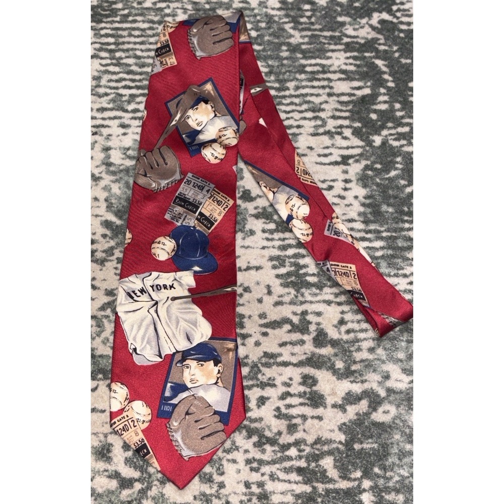 vintage Alexander's Oxford MS New York Baseball 100%  tie Made In USA